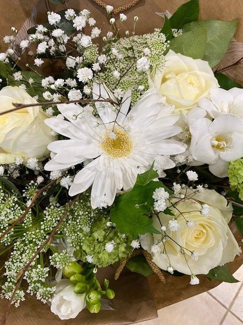 Bouquet de fleurs blanches -